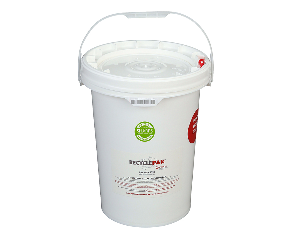6.5-gallon lamp ballast recycling pail